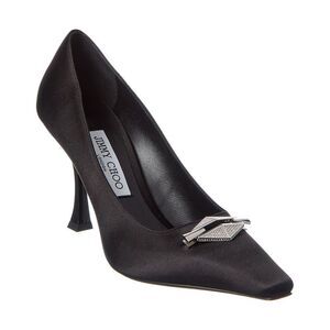 Jimmy Choo Ryker 90 Satin Pump, Black